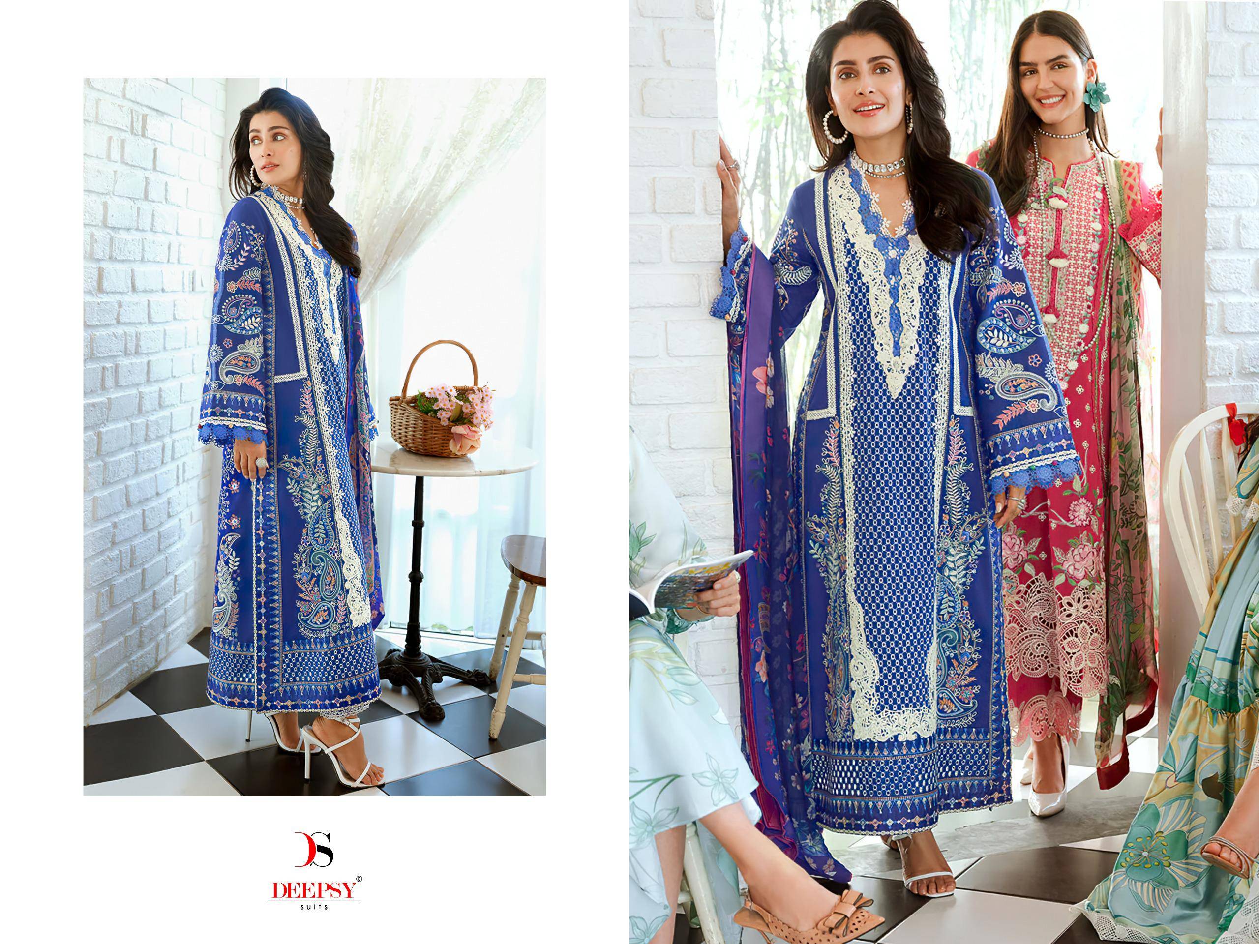 MUSHQ vol.4 DEEPSY SUITS 2031 To 2036 Series Beautiful Pakistani Suits Wear Pure cotton Embroidered Dresses At Wholesale Price